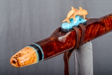 Redwood Burl Native American Flute, Minor, Mid A#-4, #N66C (0)